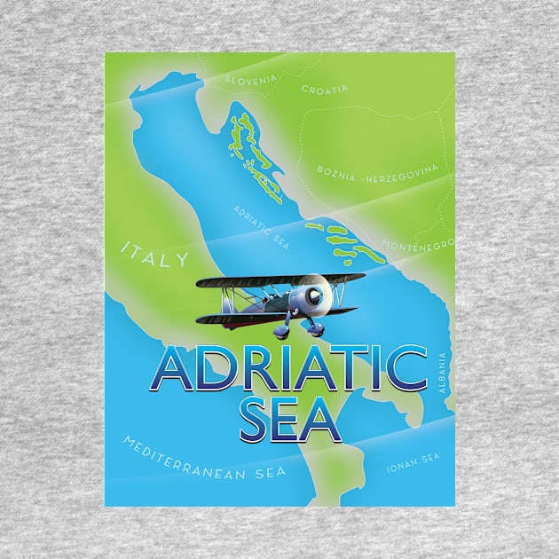 Adriatic Sea Travel map by nickemporium1